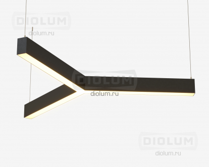 Светодиодный светильник LP85-TRIOLA-900 75Вт 4000К черный