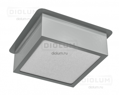 Светодиодный светильник Грильято Домино х1 100х100 7Вт 4000К IP20 серый фото 1