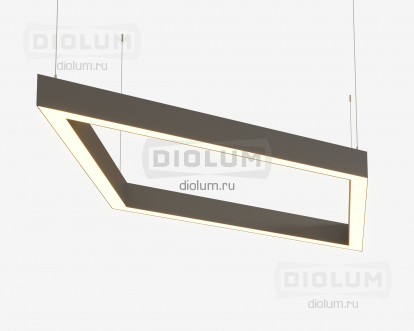 Светодиодный светильник LP85-ROMBI-500 46Вт 5000К серый