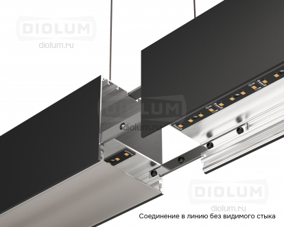 Подвесной светодиодный светильник LP87-3000 81Вт 4000К IP40 черный фото 6