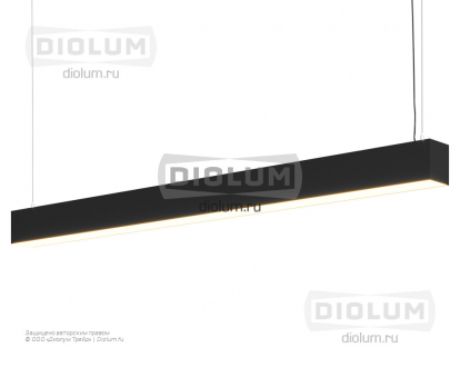 Подвесной светодиодный светильник LP87-500 13Вт 4000К IP40 черный фото 2