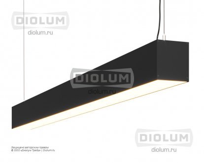Подвесной светодиодный светильник LP87-1800 49Вт 4000К IP40 черный