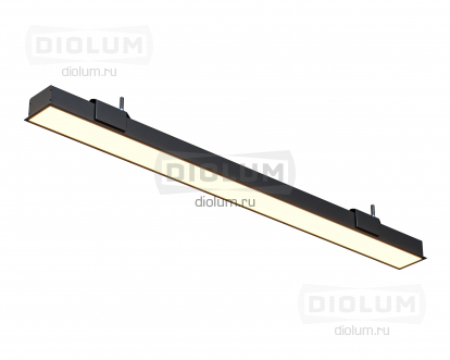 Встраиваемый линейный светодиодный светильник LV84-2000s 108Вт 4000К IP20 черный