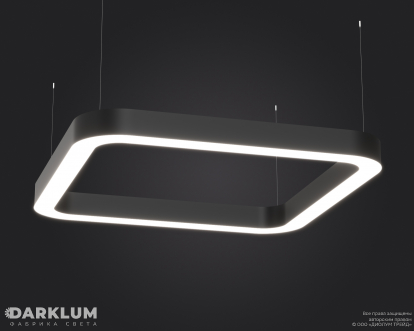 Подвесной светодиодный светильник FRAME-Q-SOFT-1400 3000К 136Вт черный