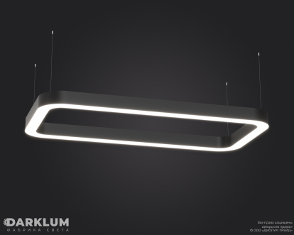 Подвесной светодиодный светильник FRAME-SOFT-1000 66Вт 5000К черный