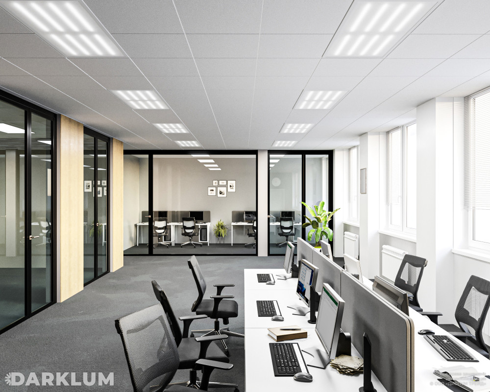 Светодиодный светильник Ecophon Dg 1200х600 70Вт 4000К опал IP40 фото 3