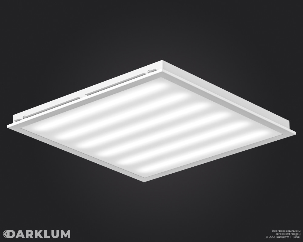 Светодиодный светильник Ecophon Dg 600х600 52Вт 3000К опал IP40 фото 1