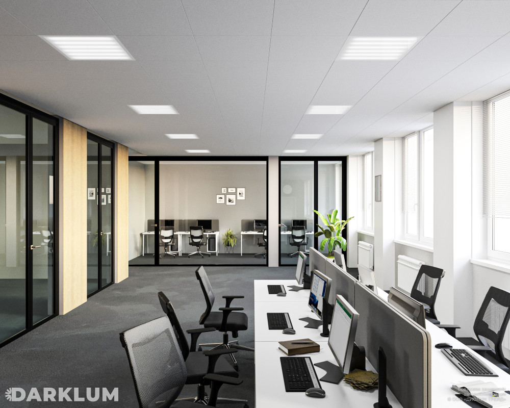 Светодиодный светильник  Ecophon Ds 600х600 35Вт с БАП 2 часа 6500К опал IP40 фото 3