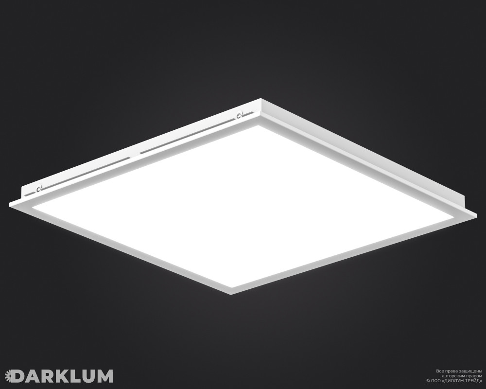 Светодиодный светильник  Ecophon Ds 600х600 38Вт SL с БАП 2 часа 5000К опал IP40 фото 1