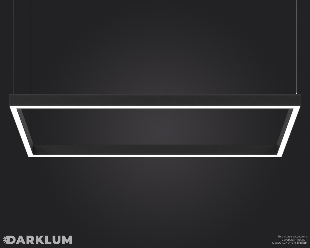 Подвесной светодиодный светильник LP85-FRAME-1000 78Вт 4000К черный фото 1