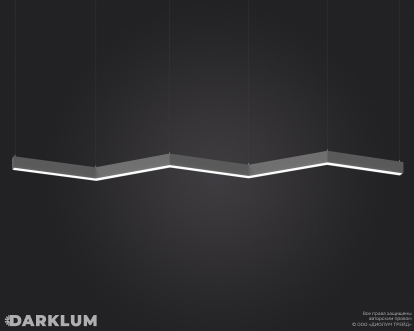 Подвесной светодиодный светильник LP85-STEPS-L135-5S630 83Вт 4000К серый 