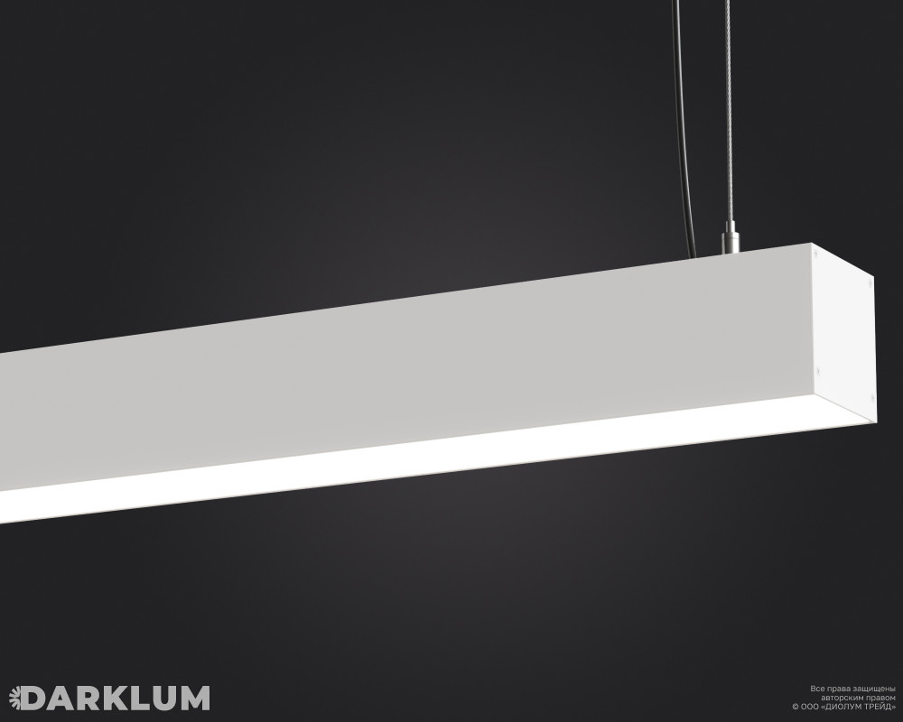 Накладной линейный светодиодный светильник LP55-1200 33Вт 4000К IP40 белый фото 2