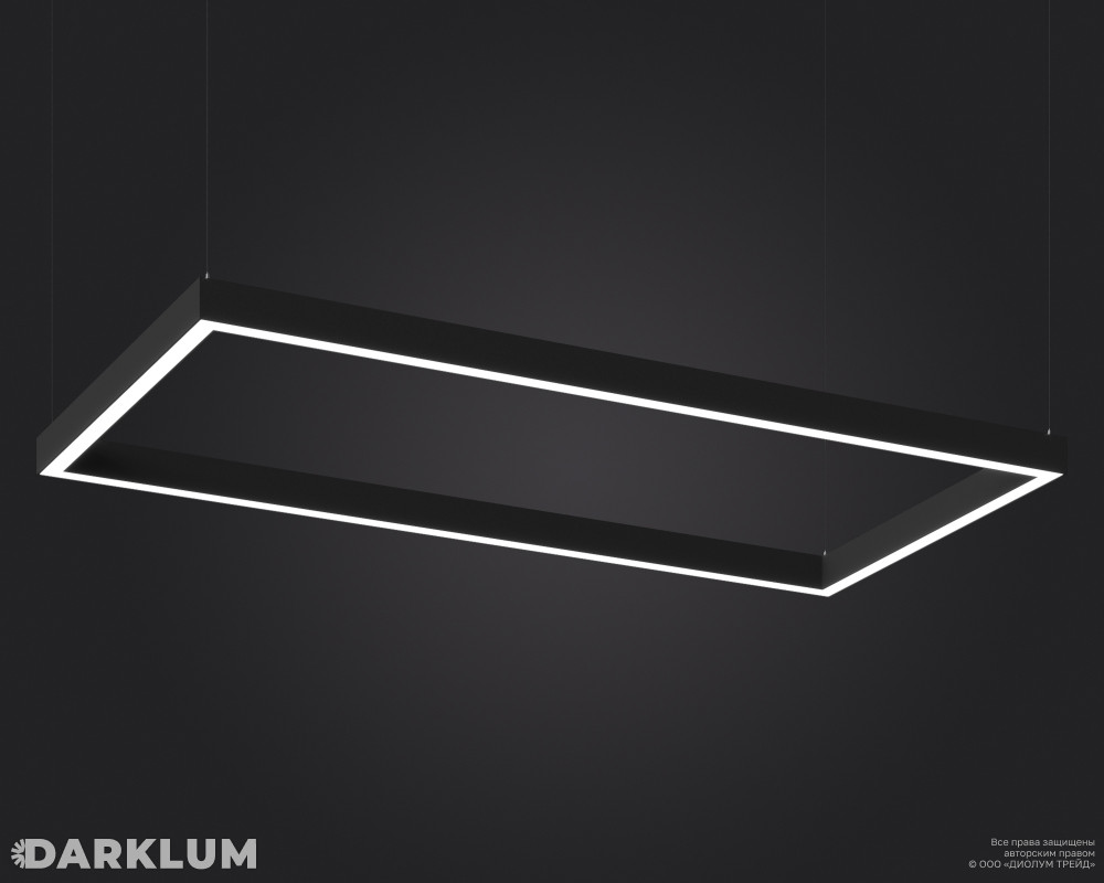 Подвесной светодиодный светильник LP85-FRAME-1000 78Вт 4000К черный фото 2
