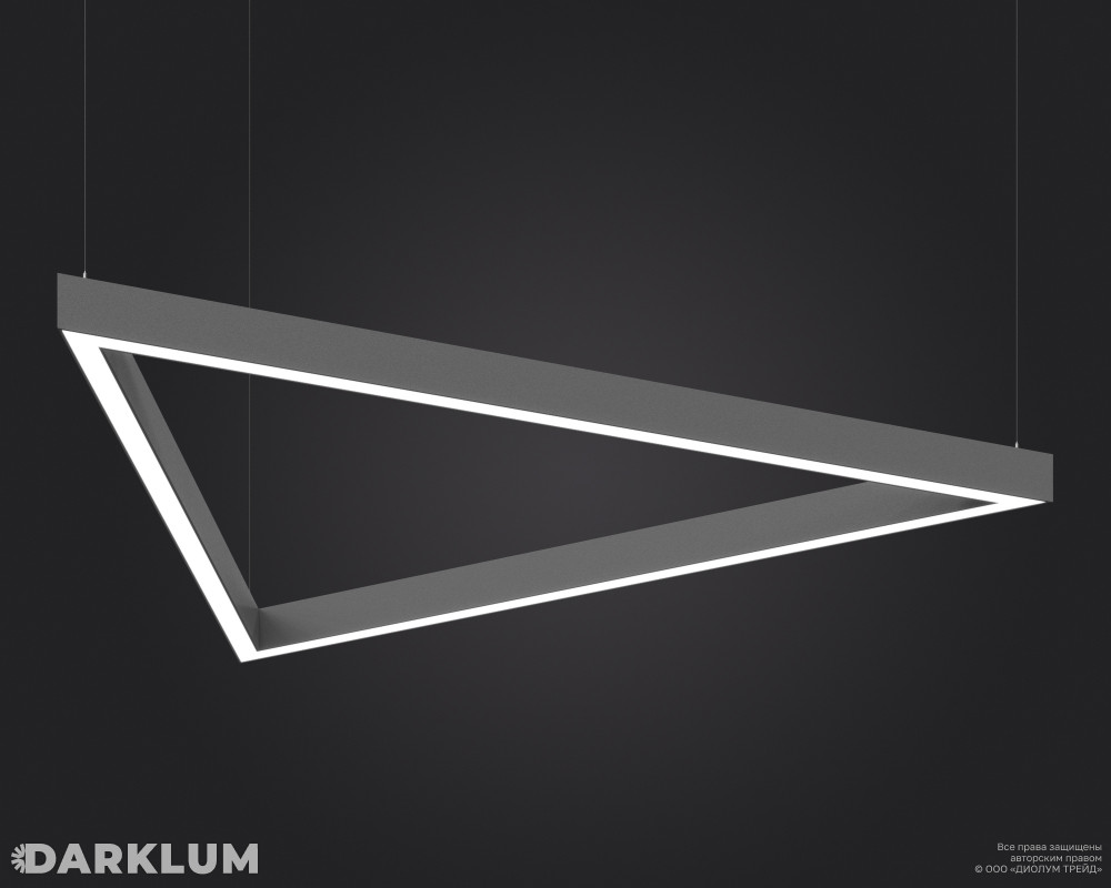 Подвесной светодиодный светильник LP85-TRIX-600 43Вт 4000К серый фото 2