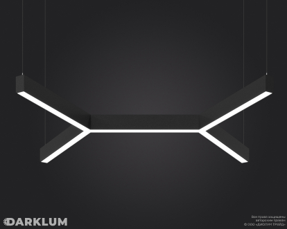 Подвесной светодиодный светильник LP85-TRIOLA-DUO-1100 154Вт 5000К черный 