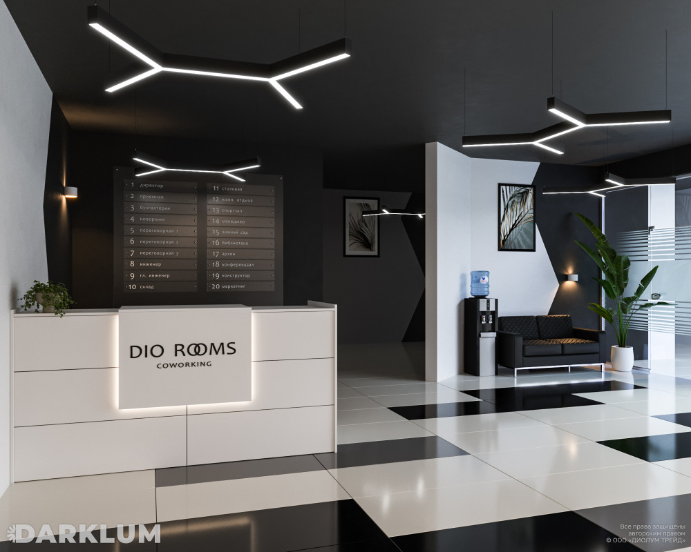 Подвесной светодиодный светильник LP85-TRIOLA-DUO-1100 154Вт 5000К черный фото 3