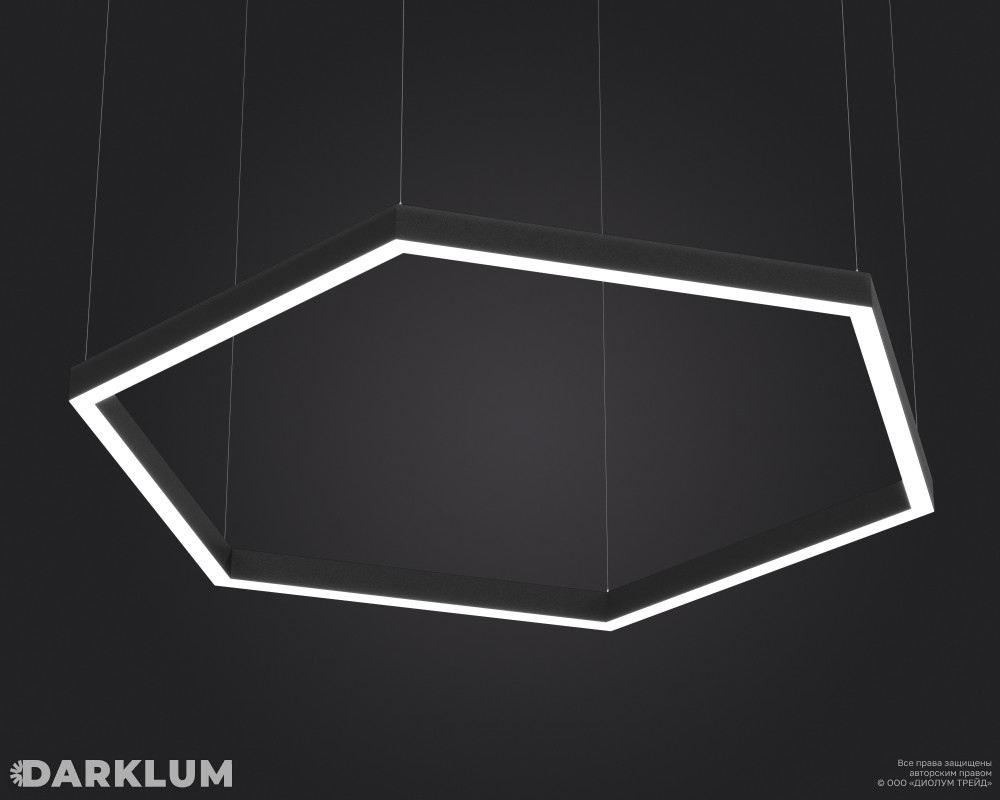 Подвесной светодиодный светильник LP85-ARENA6-600 84Вт 5000К черный фото 2