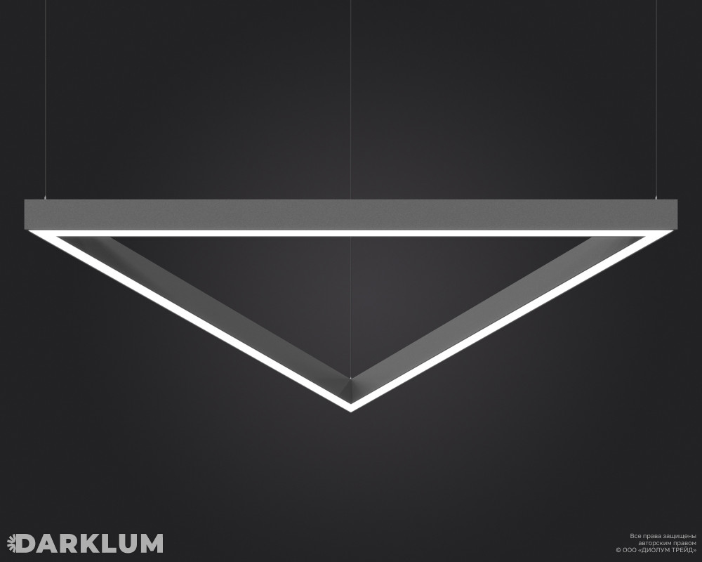 Подвесной светодиодный светильник LP85-TRIX-600 43Вт 4000К серый фото 1