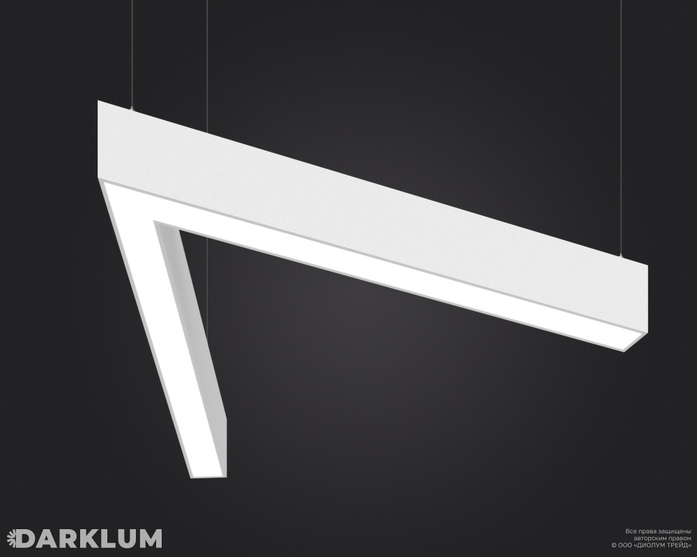 Подвесной светодиодный светильник LP85-BEND-L60-745 38Вт 4000К белый фото 2