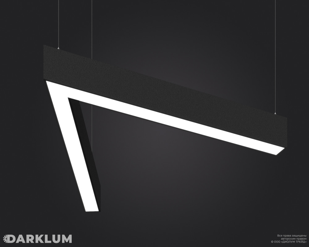 Подвесной светодиодный светильник LP85-BEND-L60-545 28Вт 4000К черный фото 2