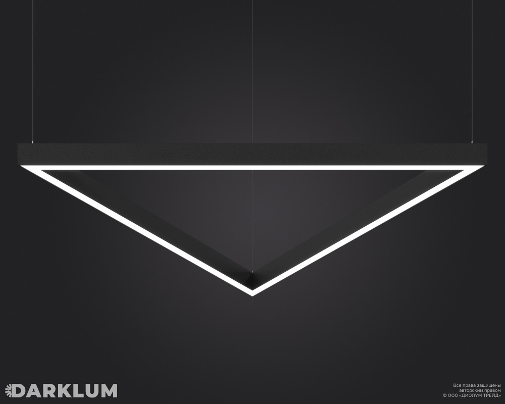 Подвесной светодиодный светильник LP85-TRIX-1400 108Вт 5000К черный фото 1