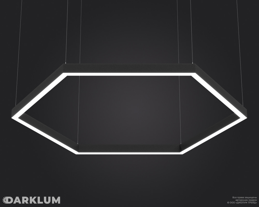 Подвесной светодиодный светильник LP85-ARENA6-600 84Вт 5000К черный фото 1