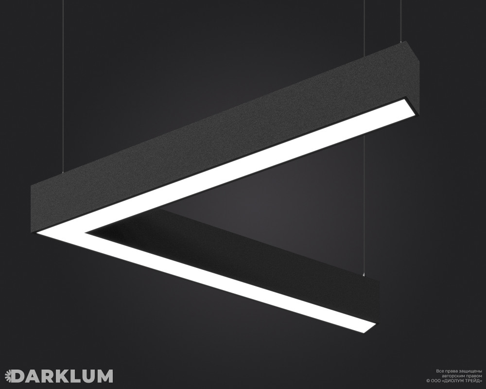 Подвесной светодиодный светильник LP85-BEND-L60-545 28Вт 4000К черный фото 1