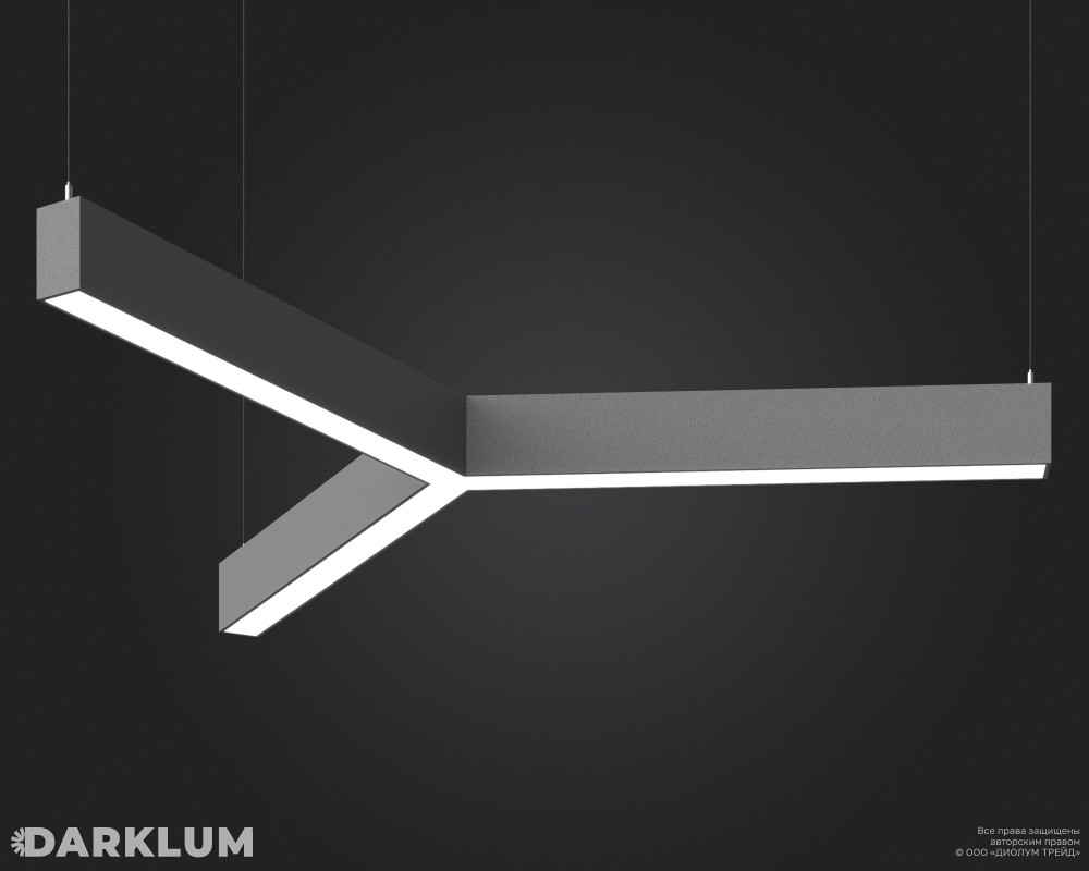 Подвесной светодиодный светильник LP85-TRIOLA-900 75Вт 4000К серый фото 2